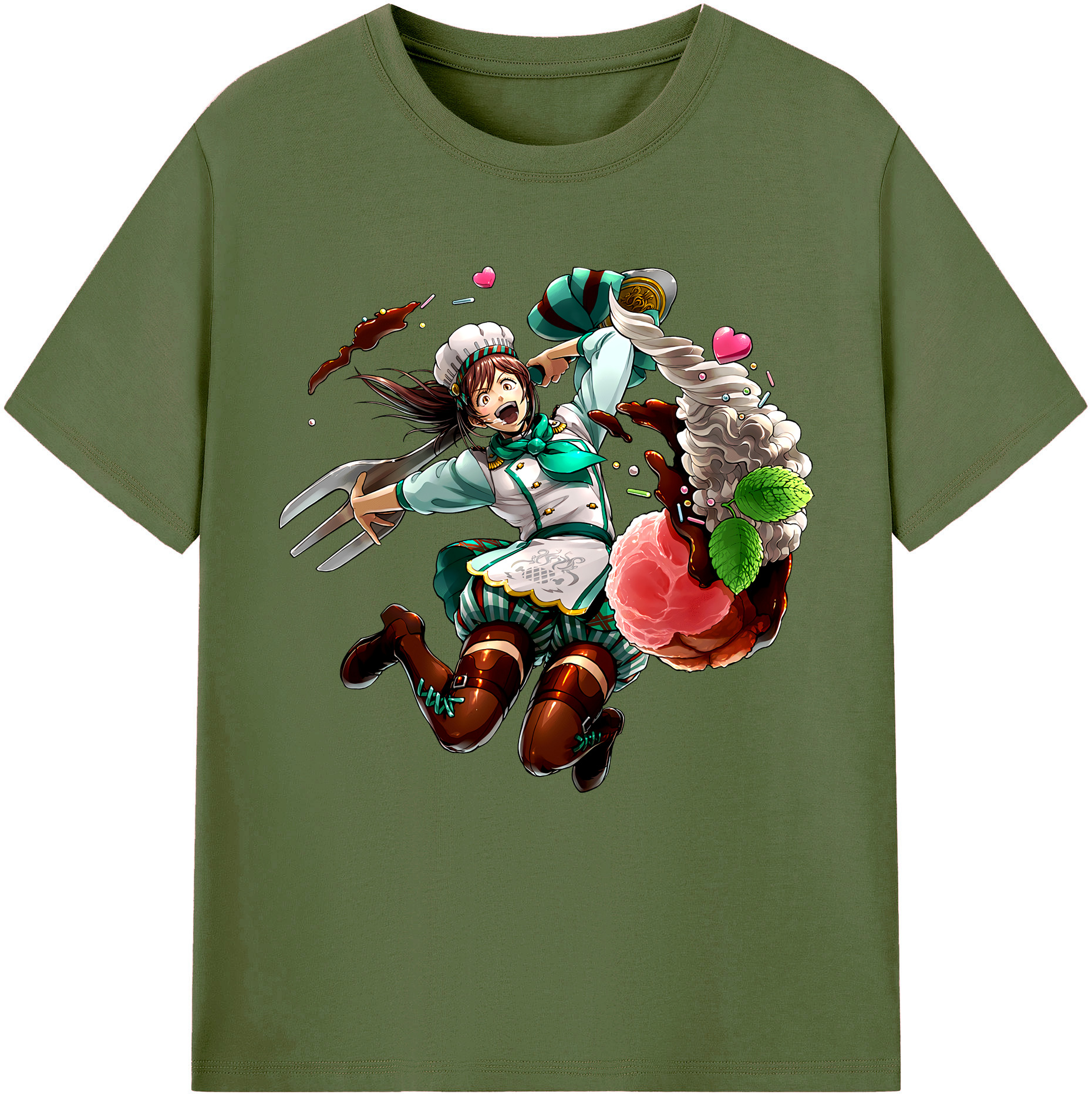 （画像用） 進撃の巨人 サシャ·ブラウス Attack on Titan Sasha Blaus 綿100％半袖Tシャツ（フロントプリント）